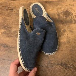Navy Michael kors mule espadrilles
